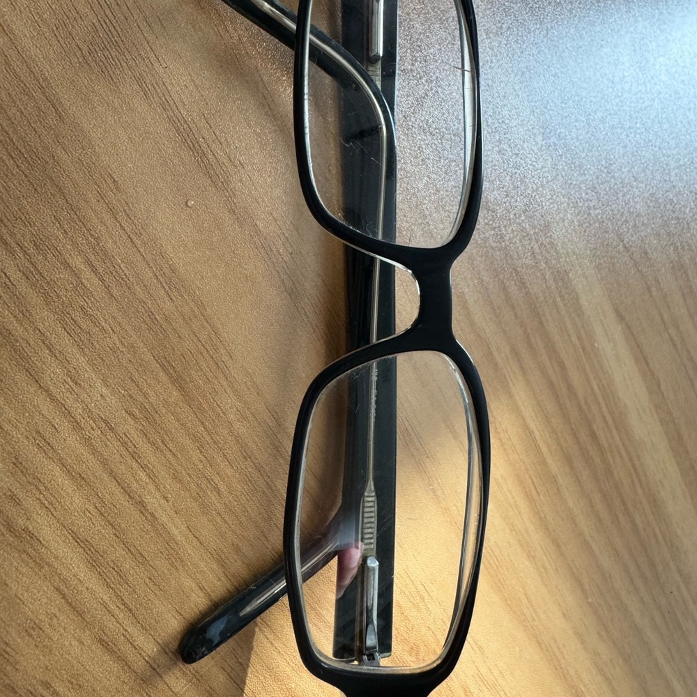 Emporio Armani Black Rectangular Glasses